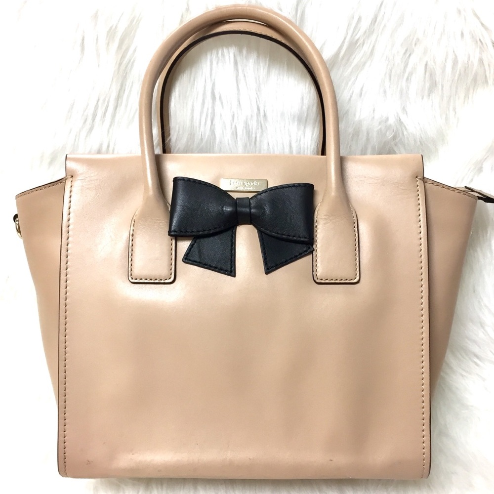 ♠️KATE SPADE🎀 Bow Cream Charee Hanover St. Purse - Picture 3 of 7